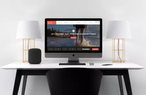 Mockup d'un site internet, intégrateur web à Lyon | Julien Fontvieille