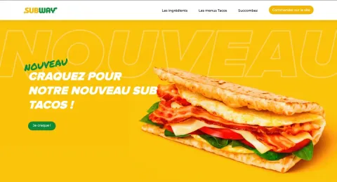 Projet d'école de la refonte de Subway, à Lyon