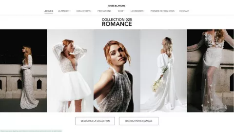 Site vitrine Drupal 9 pour créatrice de robes de mariée