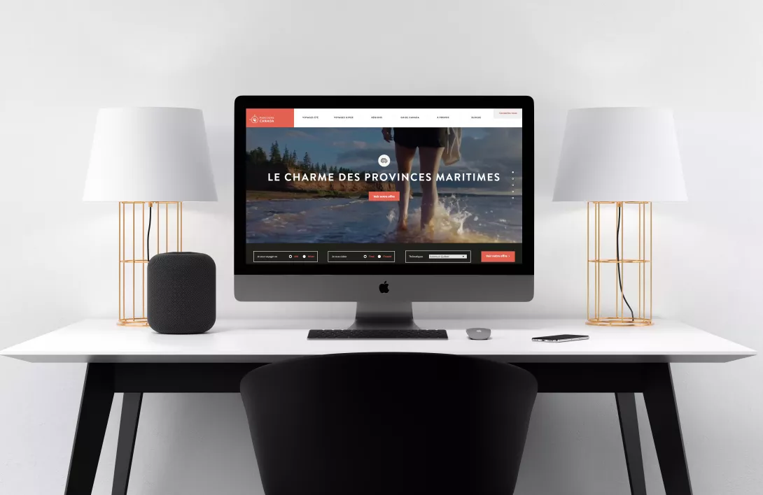 Mockup d'un site internet, intégrateur web à Lyon | Julien Fontvieille