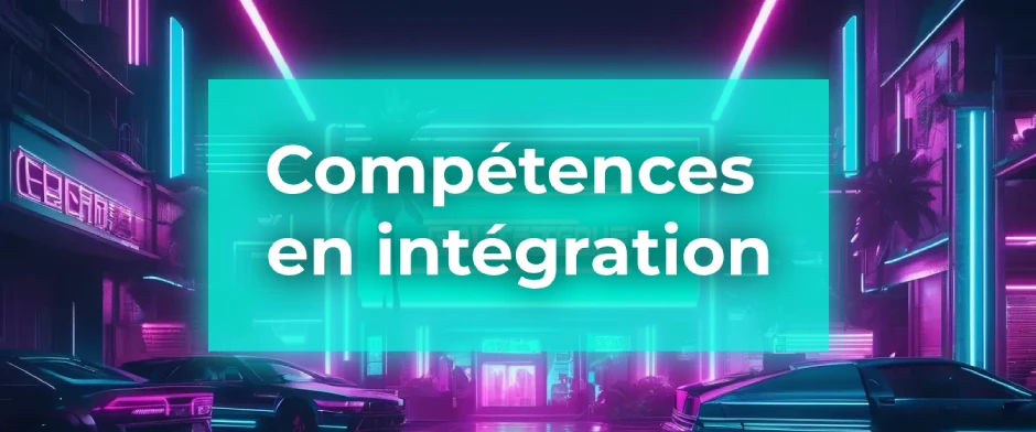 Illustration pour les compétences en intégration